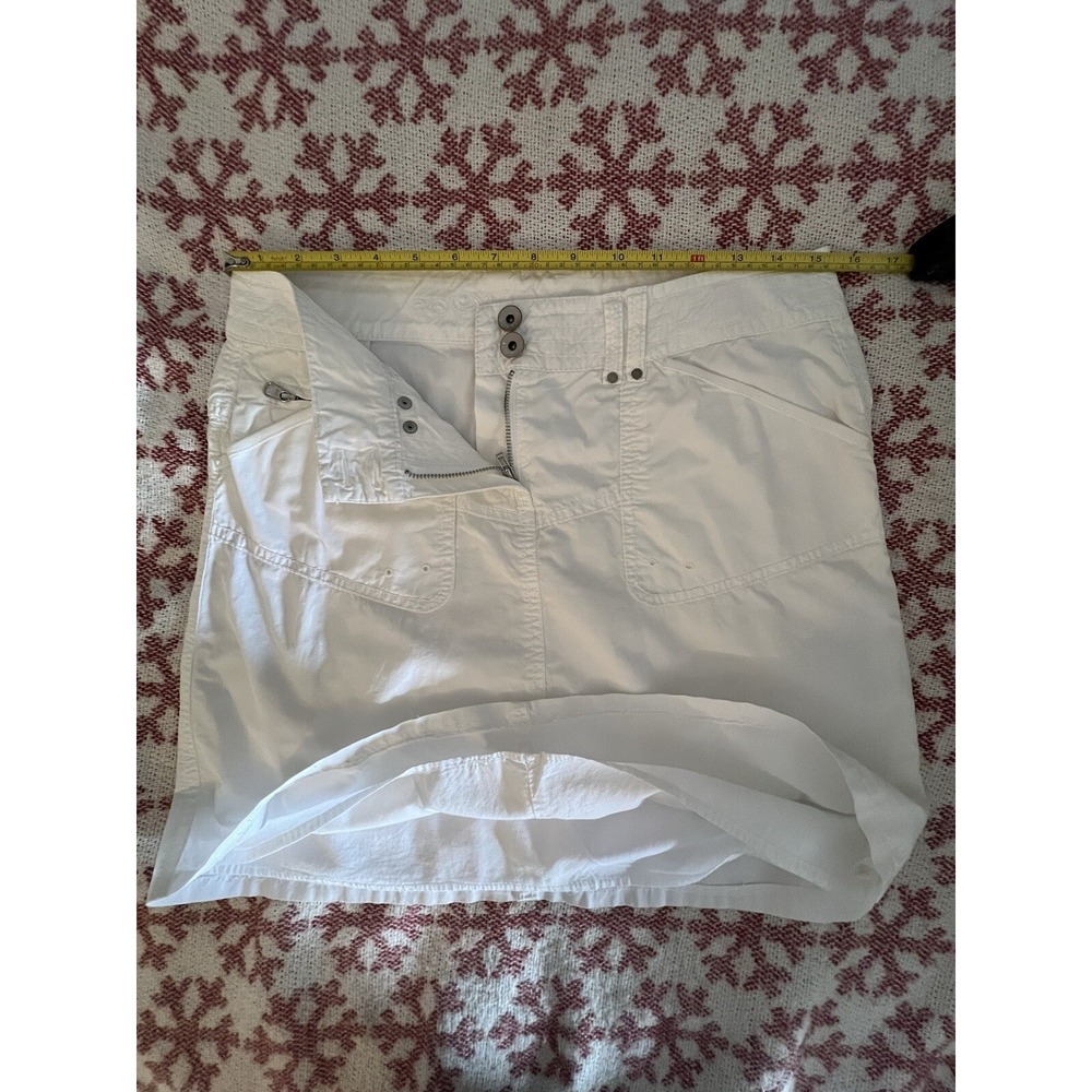 women's white skirt, cotton lined ,size S-M - Picture 3 of 6